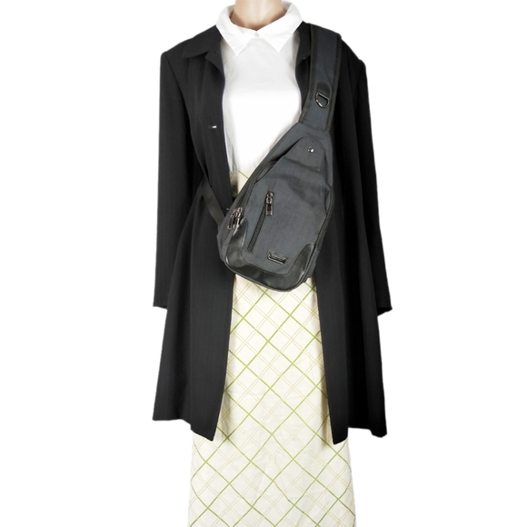 Crossbody bag multi compartment grey - Picture 3 of 4